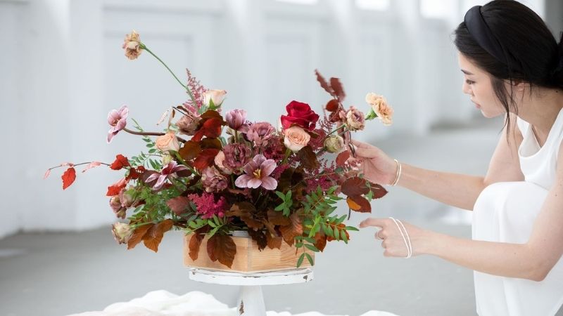 The Florte Angeline Pang styling floral arrangement